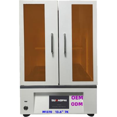 China SUMAOPAI M1370 7K Multi-Axis LCD Light Curing Photosensitive Resin 405nm Jewelry Dental Art School Material Shoe Big Size3D Printer for sale