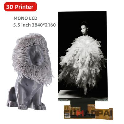 China factory outlet 3Dprinter DIY 3840*2160 mono lcd screen light processing 3D printer BOE 5.5 inch 4K monochrome lcd screen for sale