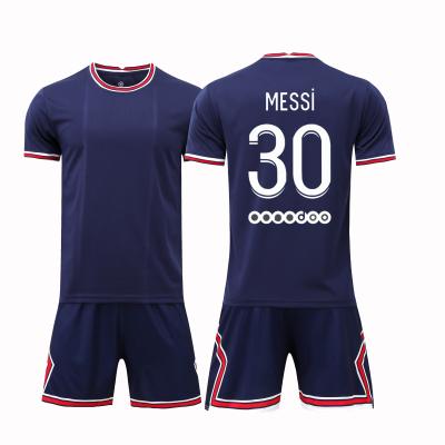 China Quick-drying 2021-2022 New Soccer League Jersey Soccer Club Messi Uniform Soccer Wear Madrid Soccer Shirt for sale