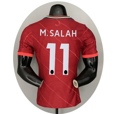 China Quick-drying MR SALAH New custom version 2022 season Liverpooling club soccer tank top football player version jersey wear tank tops for sale