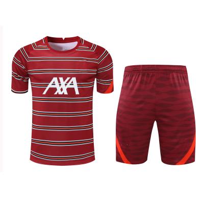 China 2022 New Quick-drying 2021 club custom sportswear football logo printing uniform shirt jersey set for sale