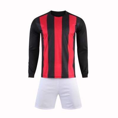 China New Men's Football Soccer Quick-dry AC Long Sleeve Tracksuits Design Soccer Training T-Shirt And Pants for sale