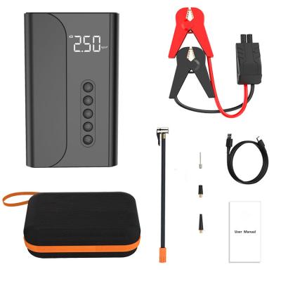 China Below 3.0 diesel vehicle; Below Vehicle 4 Gasoline 6.0 In 1 Jump Starter 10400 mAh Car Air Compressor 150 PSI Pump Pickup Truck Tire Cordless Tire Inflators DC12V With the jump starter for sale