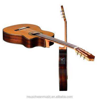 China Fir or Cedar Body Fir or Cedar Guitar Rosewood Slim Cutaway Flamenco Guitar Solid Superior Classical for sale