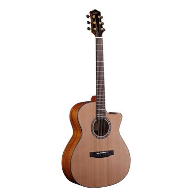 China Canadian Cedar GA Shape Solid Top Acoustic Guitar 41 inch KOA Acoustic Guitar OEM for sale