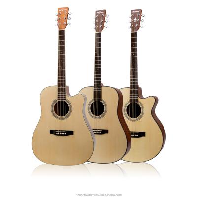 China Factory Direct Sale OEM Acoustic Guitar Laminated Flawless Top Cutaway For Beginners Acoustic Electric Guitar for sale