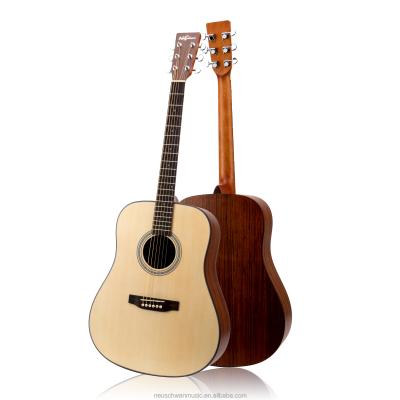 China High Quality Spruce Top Electric Walnut Spruce Top Acoustic Guitar OEM Popular Laminate Top Acoustic Guitar for sale