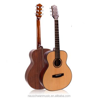 China GS Mini Travel Guitar Mahogany Solid 38 Inch Mahogany Top Acoustic Guitar for sale