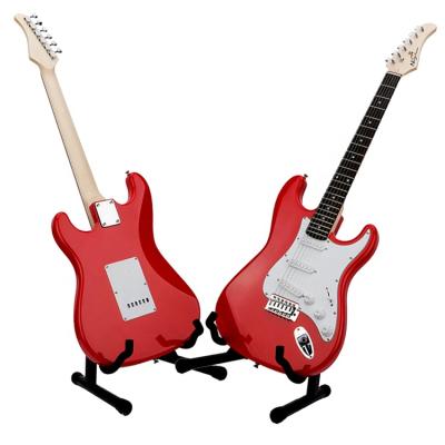 China Poplar Manufacturer Basic Electric Guitar Sunburst Color Model for Begainer Electric Guitar for sale