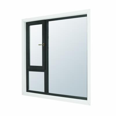 China Best Selling Fixed European Style Aluminum Alloy Casement Double Glass Windows And New Energy Saving Doors Storm Window OEM for sale