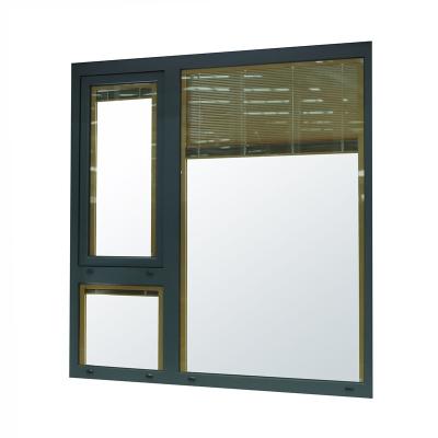 China Design Fixed Thermal Break Factory Profile Aluminum Glass Casement Windows and Doors for Home Windproof and Heat Insulation for sale