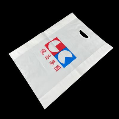 China Eco Friendly Handled Recycle Big Handle High Quality Plastic Shopping Bags For Clothing Custom Logo for sale