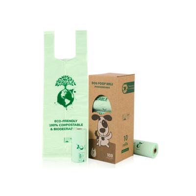 China Private Label Logo Printing Dog Poop Bag Biodegradable Wholesale Biodegradable Waterproof Custom for sale