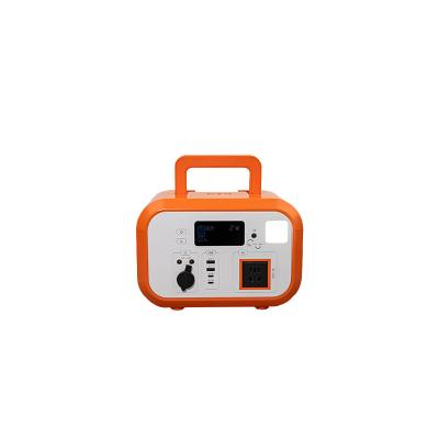 China 600W Portable Power Supply Orange Outdoor Camping Power Station for sale