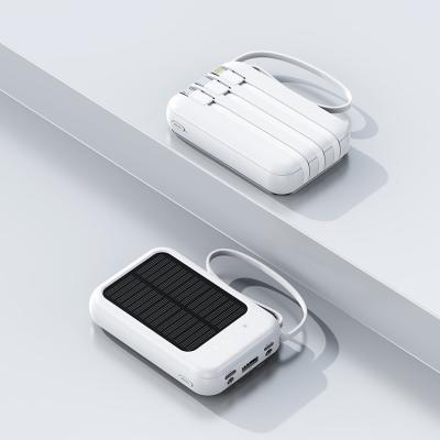 China 20000mAh fast charging travel outdoor mobile phone power bank with 4 interfaces for sale