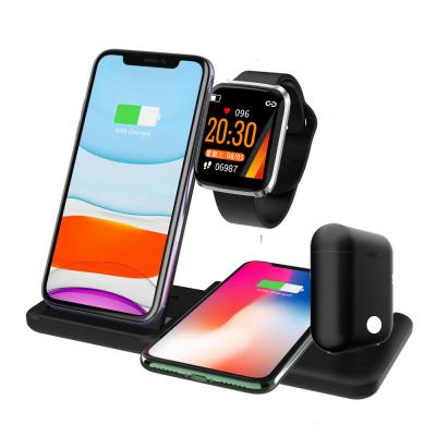 China Wholesale Q20 Wireless Charging 4 in 1 15W Fast Wireless Charger for iwatch Fast Wireless Charger for Airpods Foldable Mobile Charger for iPhone for sale