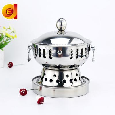 China Sustainable 201 Stainless Steel Chafing Dish Buffet Cook Stove Pot With Lid for sale