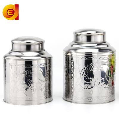 China Wholesale Viable Stainless Steel Storage Canister Jar Tea Cart For Loose Leaf Tea Coffee for sale