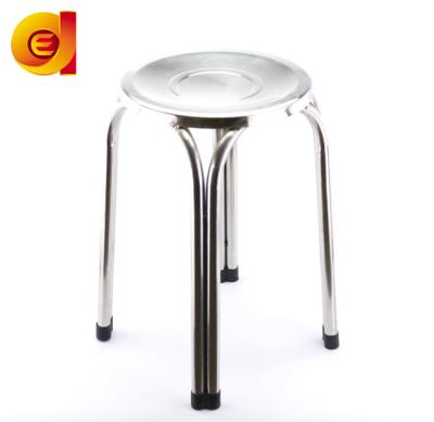 China Factory Price Round Four Stainless Steel Chair Outdoor Metal Chair Traditional Legs for sale