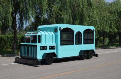 China Carro de comida rústica de gran capacidad y refrigerador para carros de comida callejera en venta