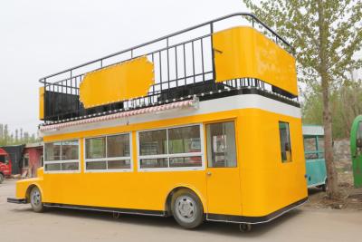 China 4 Heavy-duty Casters and Locking Mechanism Integrated Food Wagon of Two Floors for Benefit for sale