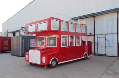 China Locking Mechanism Yes Two-story Mobile Dining Cart for Street Food Events à venda