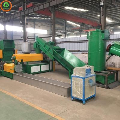 China 2600*700*700 mm PP PE Film Recycling Plastic Pelletizing Machine Triple Screw Design for sale