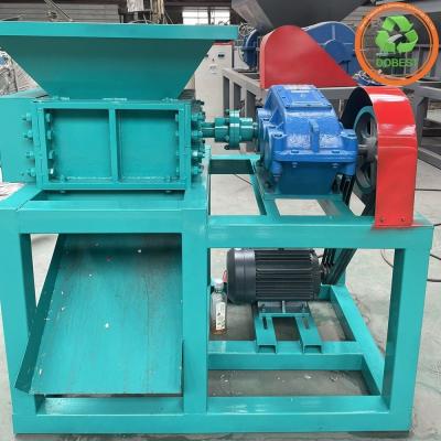 China Double Shaft Single Motor Shredder for Custom Small Footprint Pvc Hdpe Pp Pet Scrap for sale