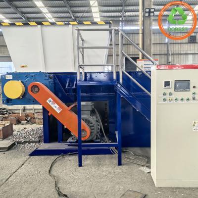 China 4000 kg High Cost Performance Durable Fabric Clothes Nylon Strips Textile Single Shaft Shredder for sale