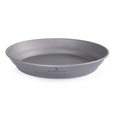 China Lightweight Unlimited Travel Camping Outdoor Tableware Increasing Travel Picnic Kitchen Dish Titanium Dish for sale