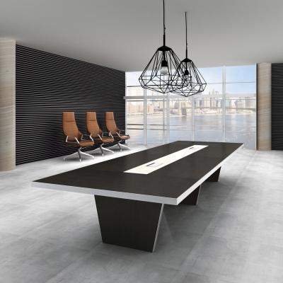 China Wooden Convertible Modern Luxury Boardroom Office Conference Room Meeting Table Wooden Furniture for sale