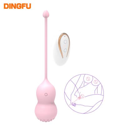 China Factory Wholesale Jumping Egg Shrink Ball Vibrator Mini Vibrating Eggs Soft Silicone Sex Toys For Couples Body Electronic Massager Remote Vibrator for sale