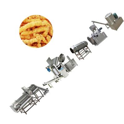 China Automatic Kurkures Cheetos Snacks Kurkure Machine Nik NAK Frying Snacks Machine for sale