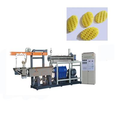 China 3D pellet food blasted 2d pellet extruder machine 3d snack food extruder 3d snack pellet production line for sale