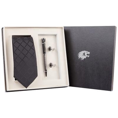 China Can match different style link in 100 sets new custom gift set link and cufflinks and ball pen with gift box for man gifts link gift set for sale