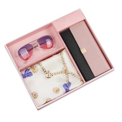 China of newest fashion classic 2019 100% silk leather suits combined scarf wallet and design genius gift for girls for sale