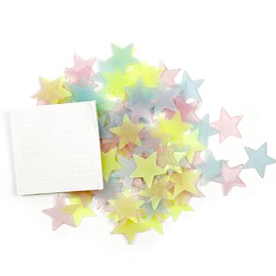 China Decorative Sticker Glow-in-the-Dark Stars Glow in the Dark Star Glitter Luminous Sticker for sale