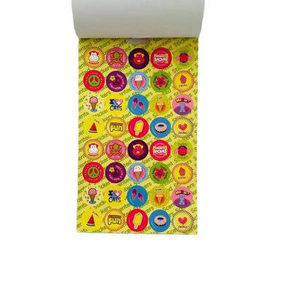 China Wholesale Creative Colorful Print Eco-friendly Logo Label Quality Food Seal Sticker for sale