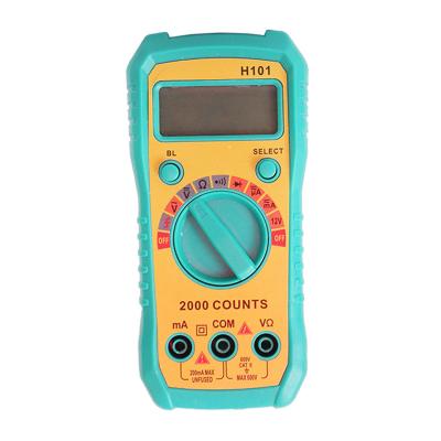 China Digital Multimeter Ac/dc Voltmeter Current Tester Meters Digital Ammeter Multimeter H101 for sale