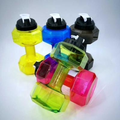 China Sustainable Dumbbell 2.2L Plastic Drinking Water Bottle for sale