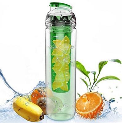 China Sustainable colorful plastic water bottle for juice for sale