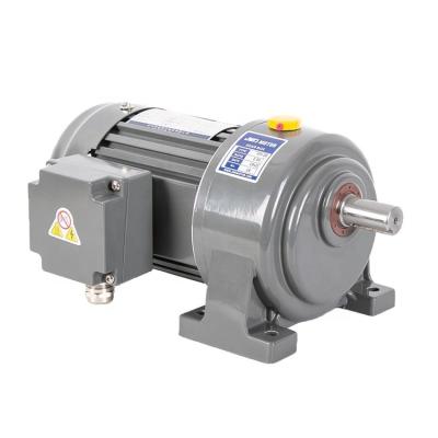 China IP54 JWD THREE PHASE HORIZONTAL TYPE 400W 18MM 22MM 28MM SHAFT AC GEAR MOTOR FOR CONVEYOR for sale