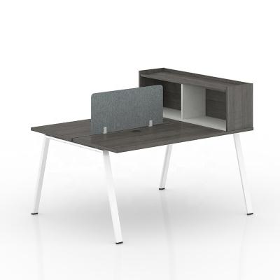 China Double modern modern office workstation desk for 2 for sale