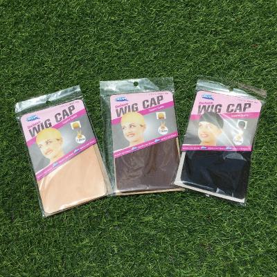 China Hair Extensions Stocking Wig Netting Caps Deluxe Wig Cap Natural 2 Pcs Close End Hairnets Dome Wig Caps Dream for sale