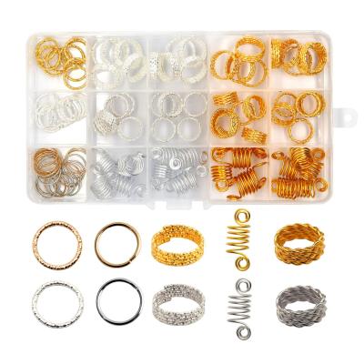 China Hair Braid 100 Pcs Dreadlock Beads Accessories Hair Rings Jewelry Decoration Braid Slap Braid for sale