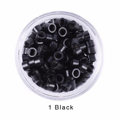 China 1000pcs Hair Braid Hair Extension 4mm Micro Soft Screw Ring Beads For Hair Extensions Tool No Silicone For Braids for sale