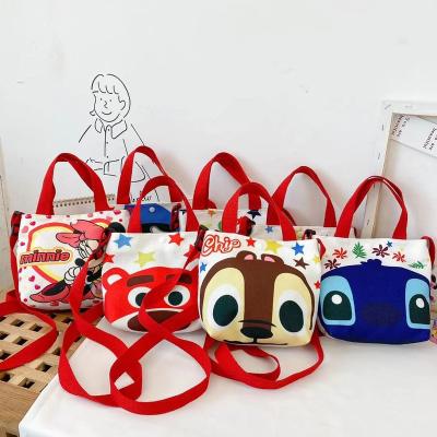 China Children Bag Tote Bag Small Korean Casual Cute Net Red Children Dailu Children's Bag Anime Canvas Messenger Bag for sale