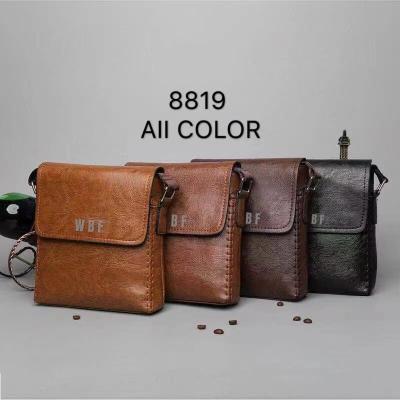 China Fashion new style men's leather bag hot men's long shoulder bag central and south Asian style casual bag 2021 style for sale