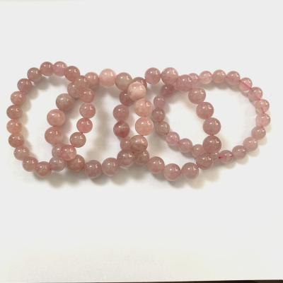 China Wholesale Cheap Rose Quartz Crystal Bracelet Healing Crystal Bracelet For Woman from China factory price for sale