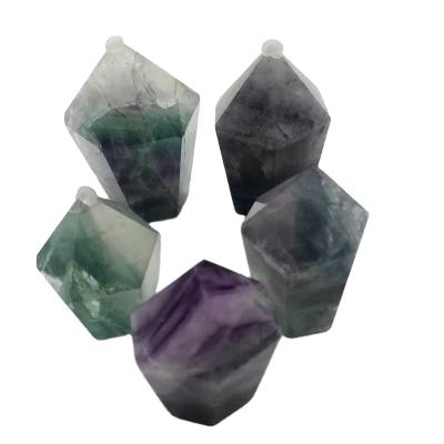 China High Quality Natural Purple Magic Wand Crystal Point Crystal China Cylindrical Fluorite Quartz Crystal for sale